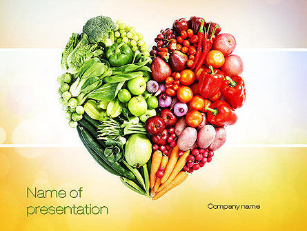 Eat Healthy PowerPoint Template, 10831, Food & Beverage — PoweredTemplate.com