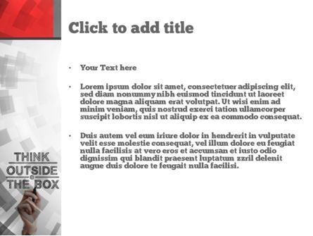Think Outside the Box PowerPoint Template, Slide 3, 10838, Education & Training — PoweredTemplate.com