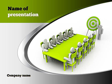Zakenman Vergadering PowerPoint Template, Gratis PowerPoint-sjabloon, 10845, Business Concepten — PoweredTemplate.com