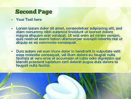 Spaarlamp PowerPoint Template, Dia 2, 10853, Technologie en Wetenschap — PoweredTemplate.com