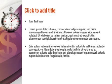 Time and Money PowerPoint Template, Slide 3, 10857, Financial/Accounting — PoweredTemplate.com