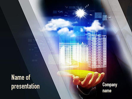 Construction Project Presentation PowerPoint Template, 10876, Construction — PoweredTemplate.com