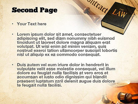 Templat PowerPoint Yurisprudensi, Slide 2, 10880, Hukum — PoweredTemplate.com