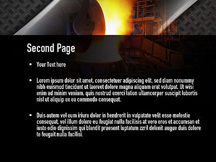 Steel Mill PowerPoint Template, Slide 2, 10883, Utilities/Industrial — PoweredTemplate.com