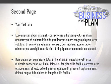 Plantilla de PowerPoint - plan de negocios de la palabra nube, Diapositiva 2, 10888, Consultoría — PoweredTemplate.com