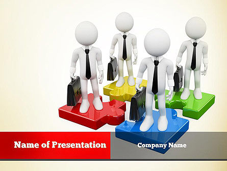 Business People Team PowerPoint Template, PowerPoint Template, 10891, Consulting — PoweredTemplate.com
