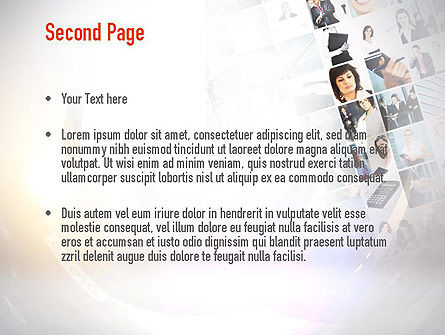 Modello PowerPoint - Collage ufficio, Slide 2, 10899, Persone — PoweredTemplate.com