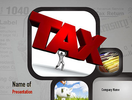 Taxes PowerPoint Template, 10904, Financial/Accounting — PoweredTemplate.com