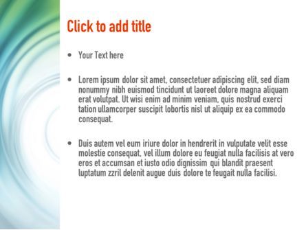 Modello PowerPoint - Onda a spirale, Slide 3, 10911, Astratto/Texture — PoweredTemplate.com