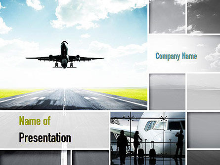 Runway PowerPoint Template, 10915, Cars and Transportation — PoweredTemplate.com
