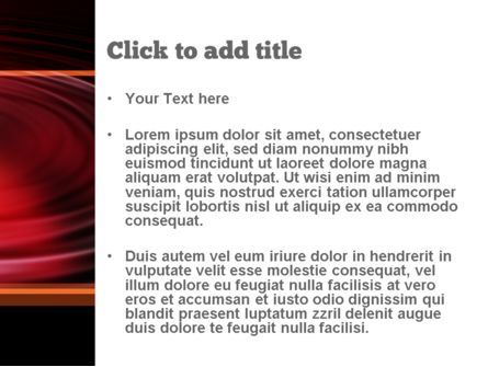 Modèle PowerPoint de ondulations rouges, Diapositive 3, 10937, Abstrait / Textures — PoweredTemplate.com