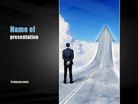 Road to Success PowerPoint Template, 10957, Business Concepts — PoweredTemplate.com