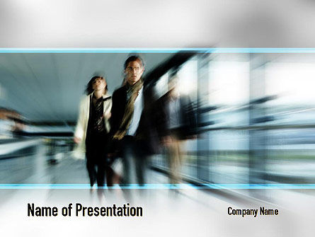 人走路PowerPoint模板, 免费 PowerPoint模板, 10980, 人们 — PoweredTemplate.com