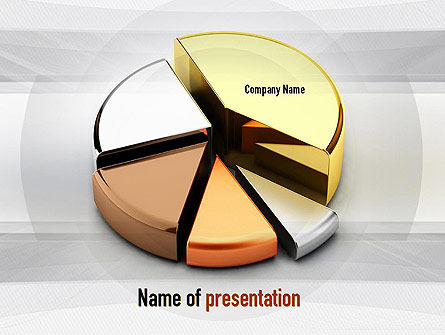 Taartdiagram Van Edelmetalen PowerPoint Template, Gratis PowerPoint-sjabloon, 10996, Advisering — PoweredTemplate.com