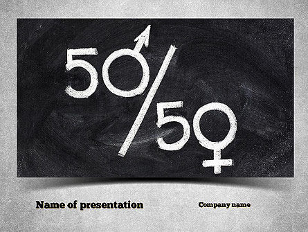 Modèle PowerPoint de égalité entre les sexes, Modele PowerPoint, 11006, Général — PoweredTemplate.com