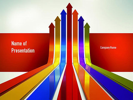 Growth Arrows PowerPoint Template, 11009, Business Concepts — PoweredTemplate.com