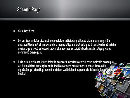 Media Stream PowerPoint Template, Slide 2, 11015, Technology and Science — PoweredTemplate.com
