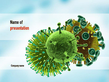 Plantilla de PowerPoint - virus de hiv, Plantilla de PowerPoint, 11023, Médico — PoweredTemplate.com