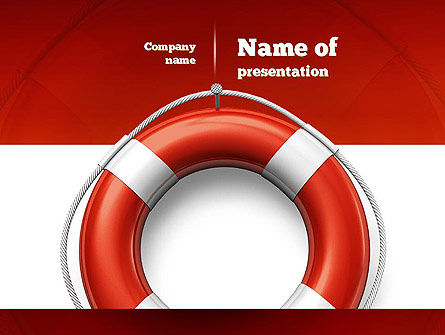 Lifebuoy PowerPoint Template, Free PowerPoint Template, 11028, Careers/Industry — PoweredTemplate.com