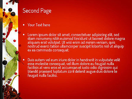 Modello PowerPoint - Spezie luminose, Slide 2, 11040, Food & Beverage — PoweredTemplate.com