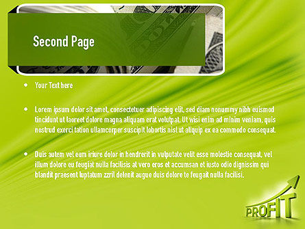 Templat PowerPoint Pertumbuhan Laba, Slide 2, 11049, Konsep Bisnis — PoweredTemplate.com