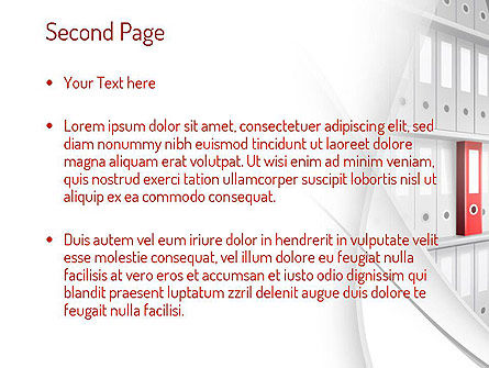 Modello PowerPoint - Cartella archivio, Slide 2, 11053, Carriere/Industria — PoweredTemplate.com