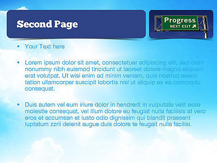 Progress Manier Teken PowerPoint Template, Dia 2, 11066, Advisering — PoweredTemplate.com