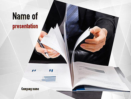 Geschäftsbericht PowerPoint Vorlage, 11080, Business — PoweredTemplate.com