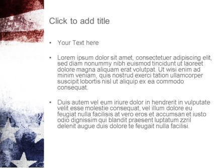Painted American Flag PowerPoint Template, Slide 3, 11089, America — PoweredTemplate.com