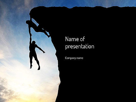 Anderen Helpen PowerPoint Template, Gratis PowerPoint-sjabloon, 11120, Carrière/Industrie — PoweredTemplate.com