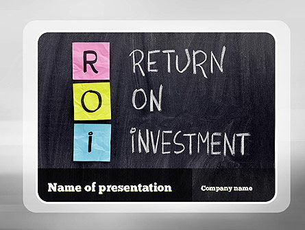 ROI PowerPoint Template, Free PowerPoint Template, 11148, Financial/Accounting — PoweredTemplate.com