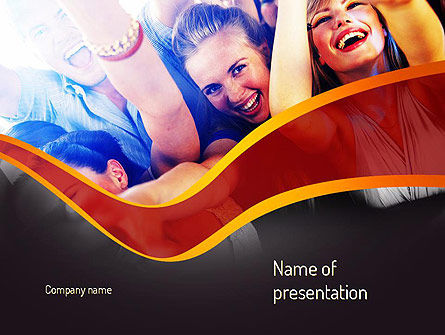 Tijd Voor Een Feestje PowerPoint Template, Gratis PowerPoint-sjabloon, 11158, Art & Entertainment — PoweredTemplate.com
