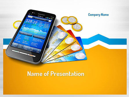 Mobile Banking PowerPoint Template, 11165, Technology and Science — PoweredTemplate.com