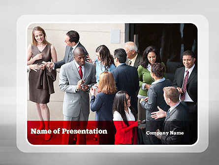 Plantilla de PowerPoint - relaciones comerciales, Plantilla de PowerPoint, 11171, Negocios — PoweredTemplate.com
