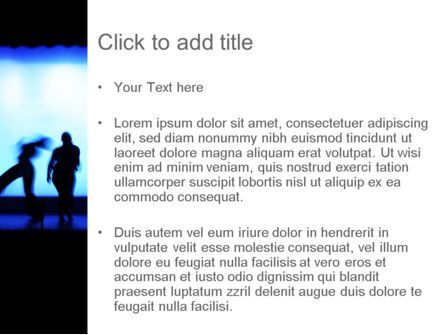 Tanzende silhouetten PowerPoint Vorlage, Folie 3, 11178, Art & Entertainment — PoweredTemplate.com