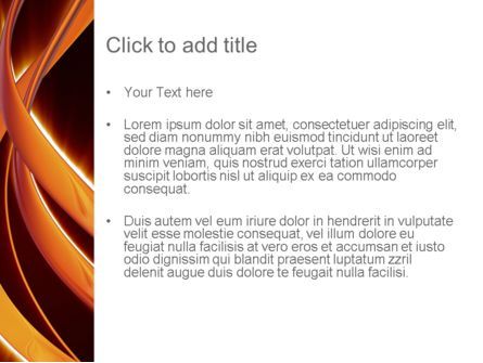 抽象橙线PowerPoint模板, 幻灯片 3, 11184, 抽象/纹理 — PoweredTemplate.com