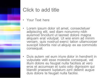Modelo do PowerPoint - movimento multicolor abstrato, Deslizar 3, 11199, Abstrato/Texturas — PoweredTemplate.com
