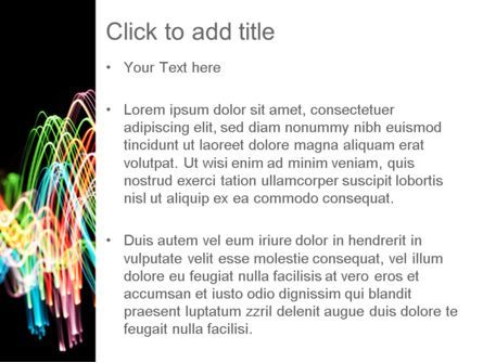 Streaming Lights PowerPoint Template, Slide 3, 11217, Abstract/Textures — PoweredTemplate.com