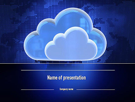 Cloud Technology Services PowerPoint Template, Free PowerPoint Template, 11223, Technology and Science — PoweredTemplate.com