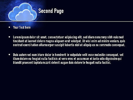 Cloud Technology Services PowerPoint Template, Slide 2, 11223, Technology and Science — PoweredTemplate.com
