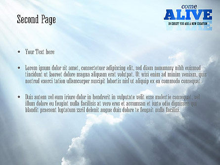 Come Alive PowerPoint Template, Slide 2, 11233, Religious/Spiritual — PoweredTemplate.com