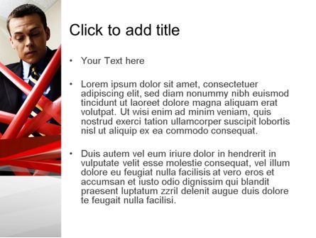 Modèle PowerPoint de ruban rouge, Diapositive 3, 11245, Consulting — PoweredTemplate.com