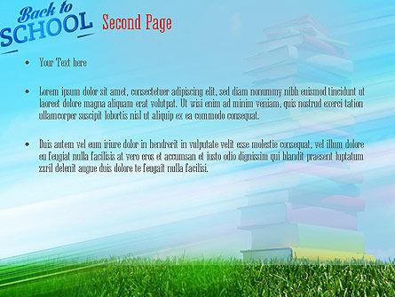 Modelo do PowerPoint - livros para crianças, Deslizar 2, 11249, Education & Training — PoweredTemplate.com