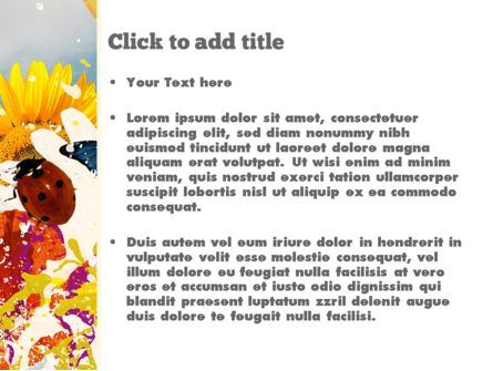斑驳的颜​​色PowerPoint模板, 幻灯片 3, 11306, Art & Entertainment — PoweredTemplate.com