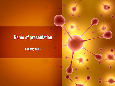 Koolstofatoom PowerPoint Template, Gratis PowerPoint-sjabloon, 11315, Technologie en Wetenschap — PoweredTemplate.com