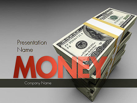 Plantilla de PowerPoint - pila de dinero, Gratis Plantilla de PowerPoint, 11327, Finanzas / Contabilidad — PoweredTemplate.com