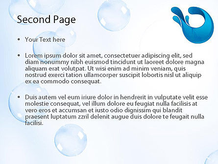 Modello PowerPoint - Aqua a tema, Slide 2, 11333, Astratto/Texture — PoweredTemplate.com