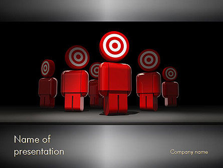 Modello PowerPoint - Target di consumatori, Gratis Modello PowerPoint, 11341, Carriere/Industria — PoweredTemplate.com
