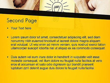 Plantilla de PowerPoint - notas de ideas, Diapositiva 2, 11356, Conceptos de negocio — PoweredTemplate.com