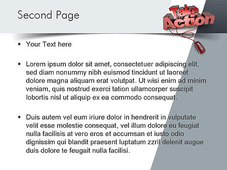 Templat PowerPoint Mengambil Tindakan, Slide 2, 11366, Karier/Industri — PoweredTemplate.com